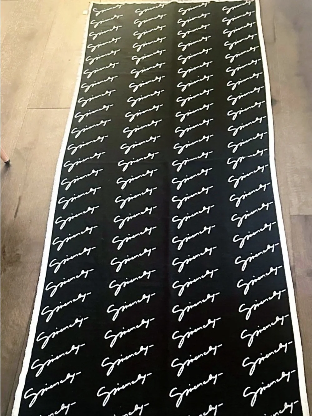 Givenchy Signature Two Sided Silk Logo Scarf Stole/Blanket